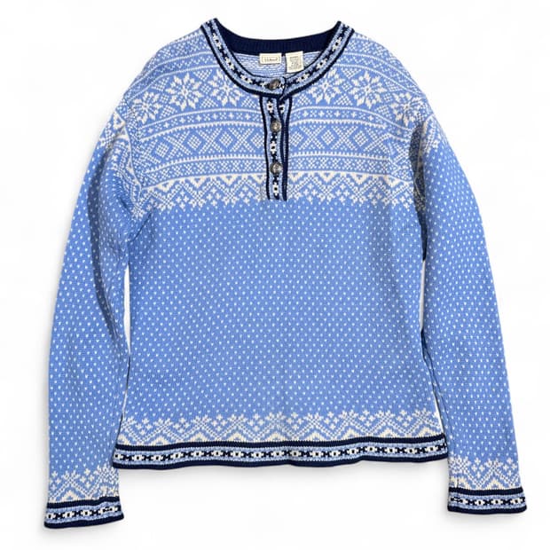 L.L.Bean Merino Wool Nordic Sweater 00‘s