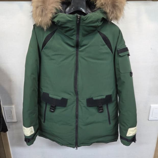 르꼬끄 라쿤퍼 덕다운 파카 패딩 m 90