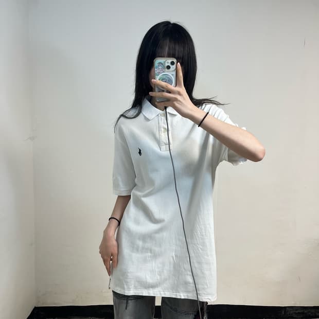 Polo white collar T-shirts