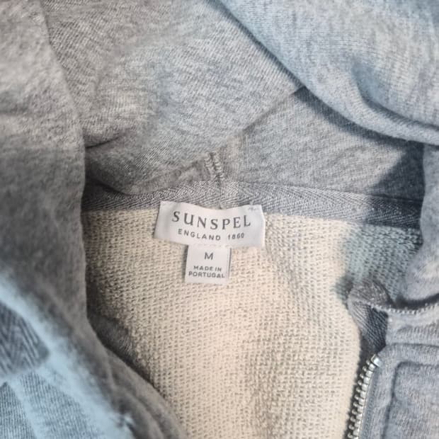 Sunspel 스웻짚업후디