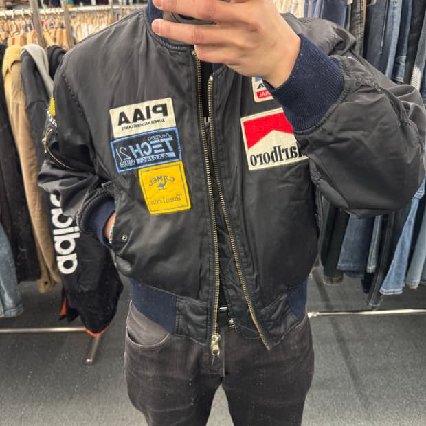 OS)Japanese vintage 패치 커스텀 MA-1 항공점퍼