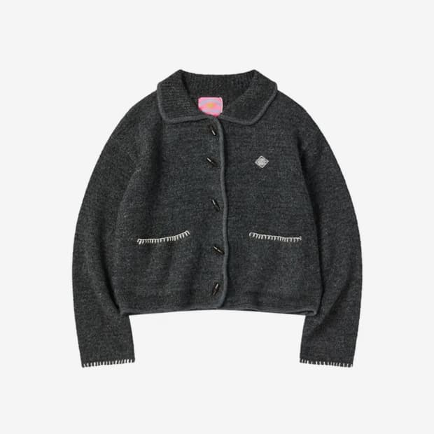 꼬모니노즈 부클 니트 가디건 W BOOKLE KNIT CARDIGAN