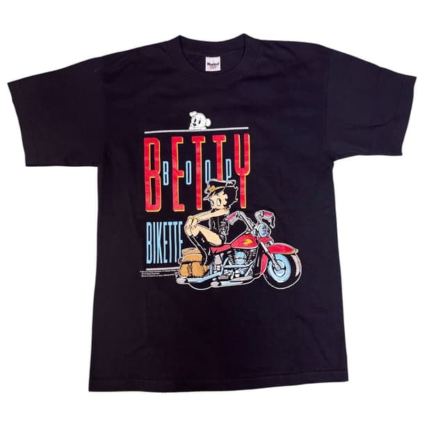 빈티지 90s 베티붑 BETTY BOOP BIKETTE 티셔츠 L