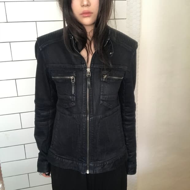 버커루 왁스 코팅 라이더 자켓