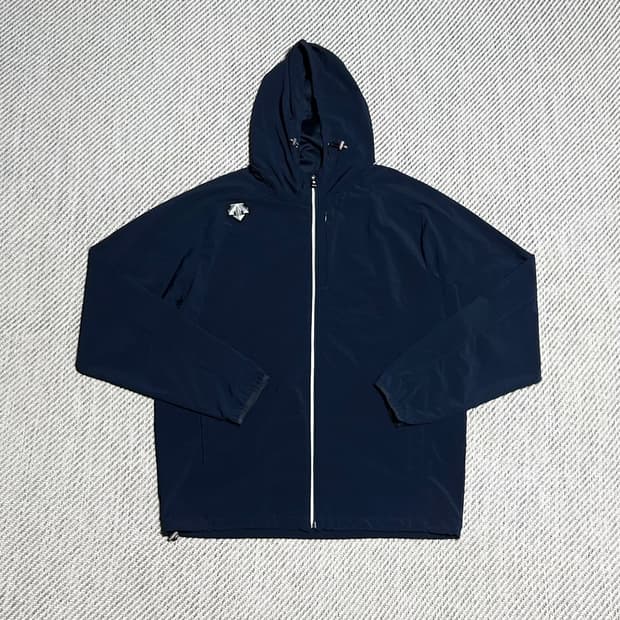 [XXL] Descente 데상트 네이비 바람막이 집업 자켓