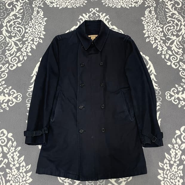 John Varvatos Double Breasted Cotton Coa