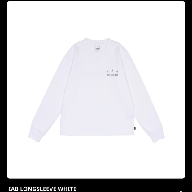 (XL) 26SS 아이앱 롱슬리브 화이트