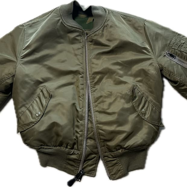 90s HOPE MFG INC 카모 리버시블 MA-1