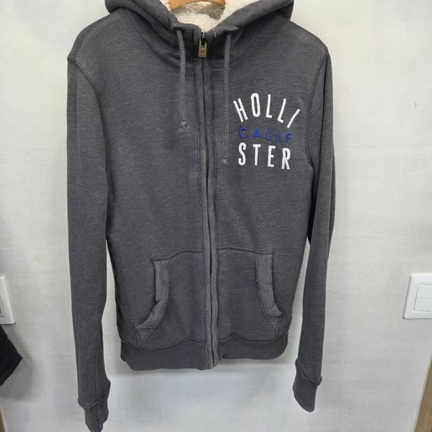 홀리스터 양털안감 쉐르파 후드집업 s