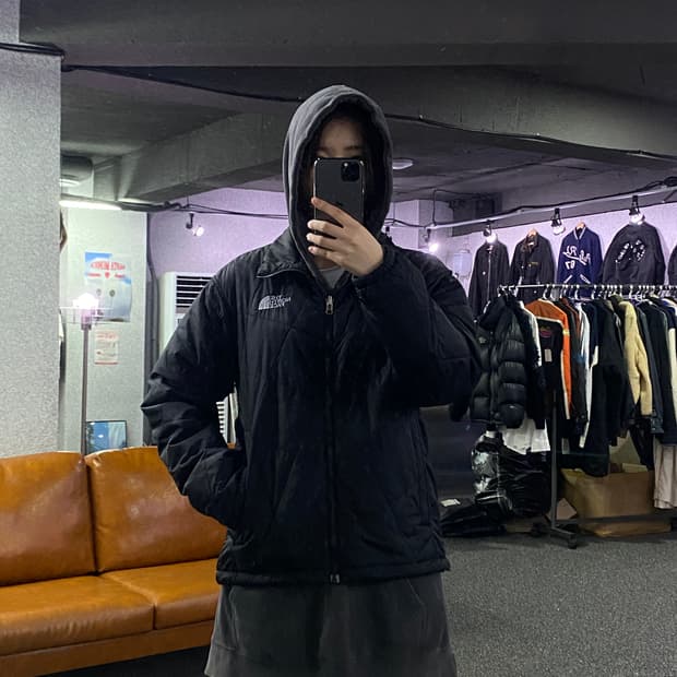 노스페이스 스몰로고 퀼팅 자켓 B2743