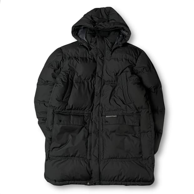 몽벨 블랙 멀티포켓 구스 다운 패딩 105