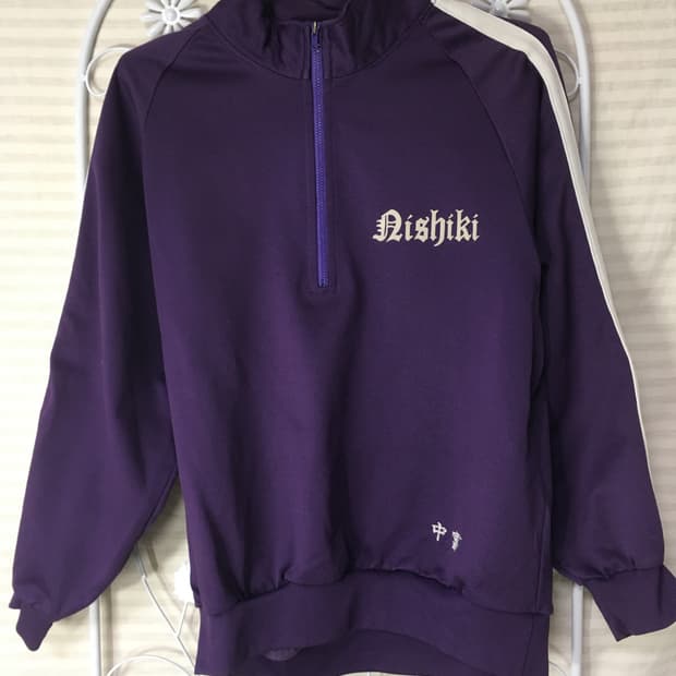 빈티지 퍼플 반지업 저지 y2k 스트릿 갸루 펑키 일본빈티지720