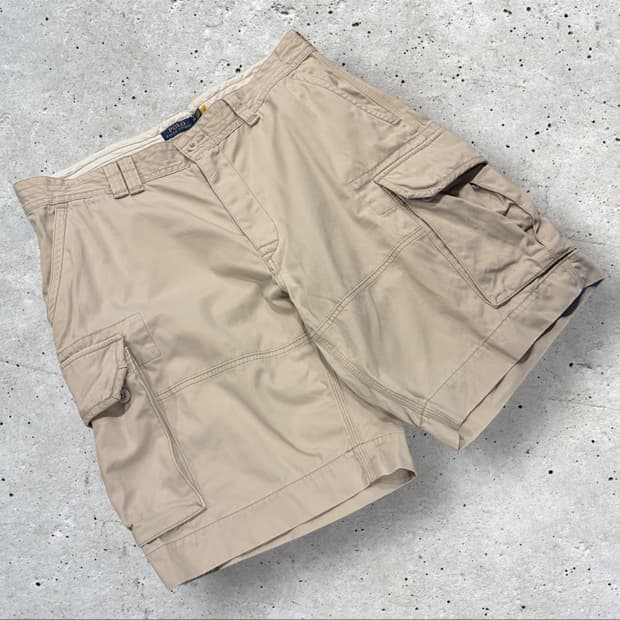 [38] 폴로 랄프로렌 신형 큐알 카고 반바지 베이지 C457