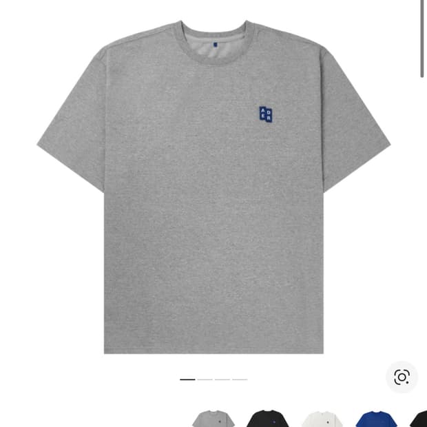  아더에러 시그니피컨트 TRS/BL 태그 티셔츠 01 그레이 m사이즈