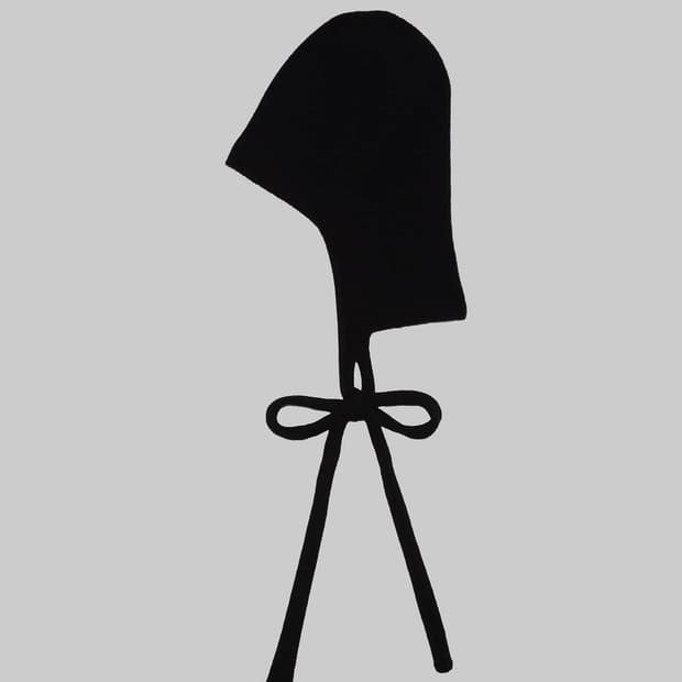 베이스레인지 25fw Tier 캐시미어 후드 비니/블랙