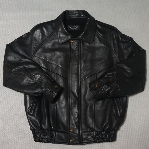 빈티지 양가죽 봄버 자켓