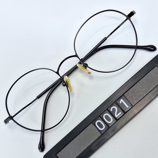 7g 초경량 고탄성 티타늄 라운드 안경테 일본 수입 일제 사바에 y2k 
