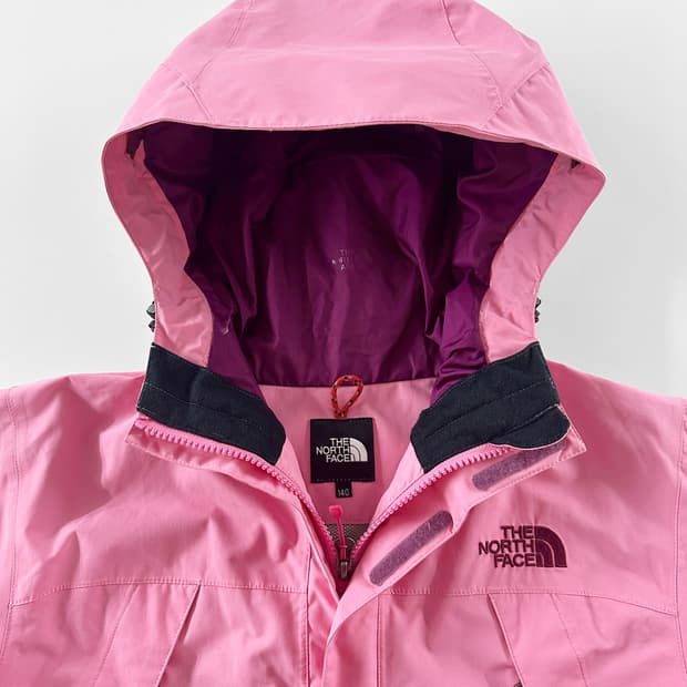 빈티지 노스페이스 해외판 딸기 우유 컬러 바람막이