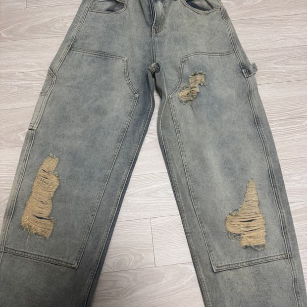 밀로아카이브 데미지 카펜터 팬츠 