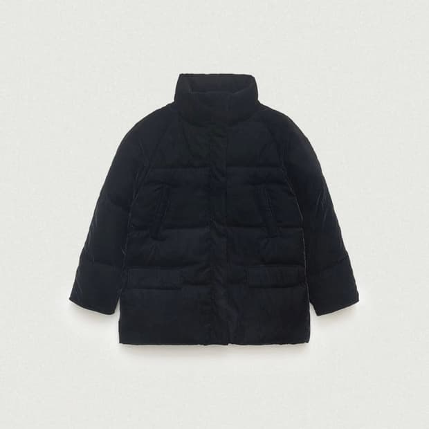 더바넷 벨벳 구스다운 패딩 aube goose down