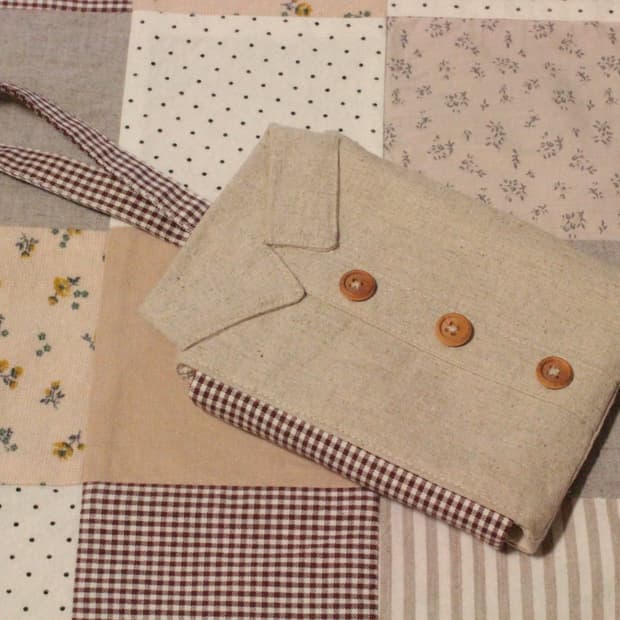 핸드메이드 린넨 셔츠 카드지갑