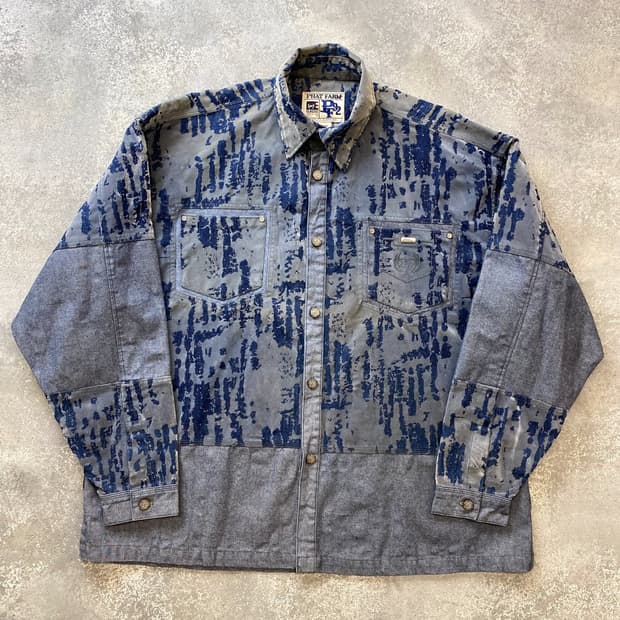 [3XL] 90s Phat Farm 팻팜 오버사이즈 데님 셔츠 자켓