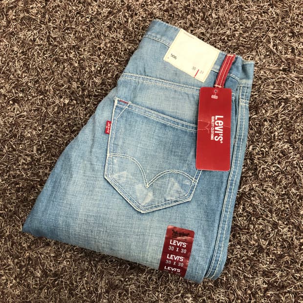 데드스탁 리바이스 506 USA 워싱 데님 팬츠