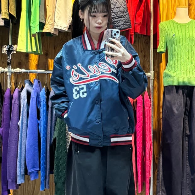 M LevIs 리바이스 레드탭 빅로고 사틴 바시티 