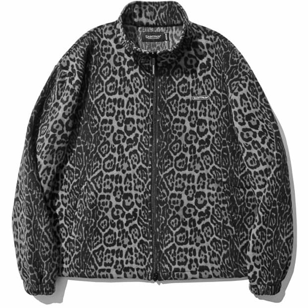 세인트페인 레오파드 후리스 집업 자켓 그레이 L