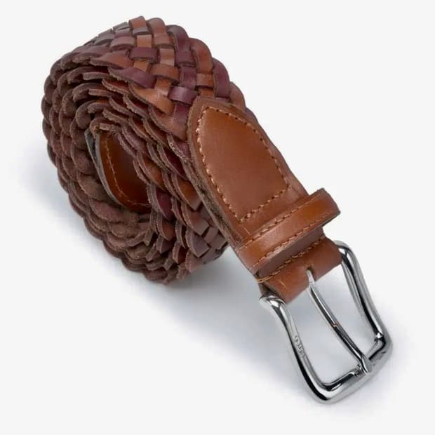 폴로 레더 꽈베기 위빙 벨트 M(32)