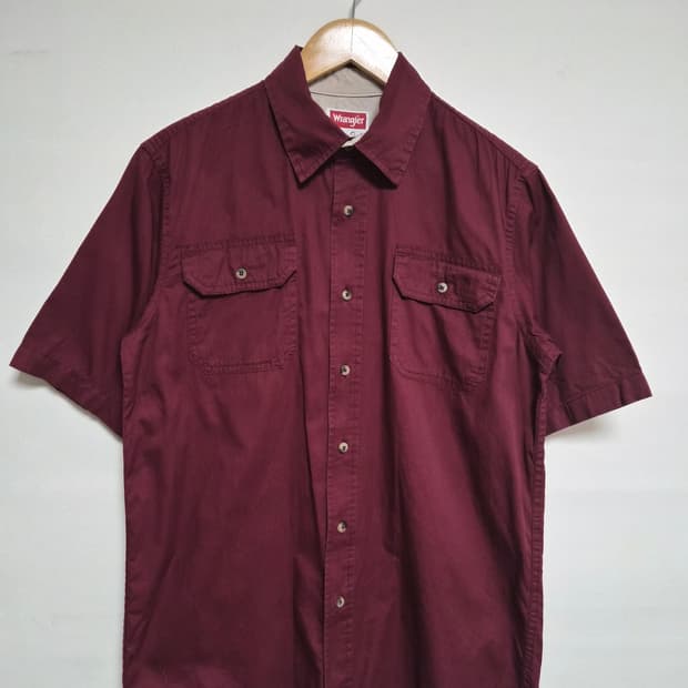 랭글러Wrangler 반팔 워크 셔츠 S사이즈 - S316