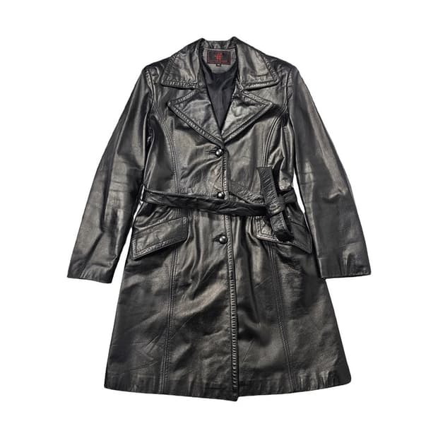 빈티지 소가죽 트렌치 코트 66