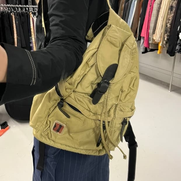 HIROKO KOSHINO sports nylon backpack yel