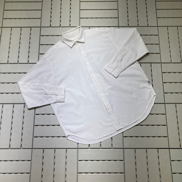 [L]라퍼지스토어 포켓 옥스포드 오버핏 셔츠 화이트 0747