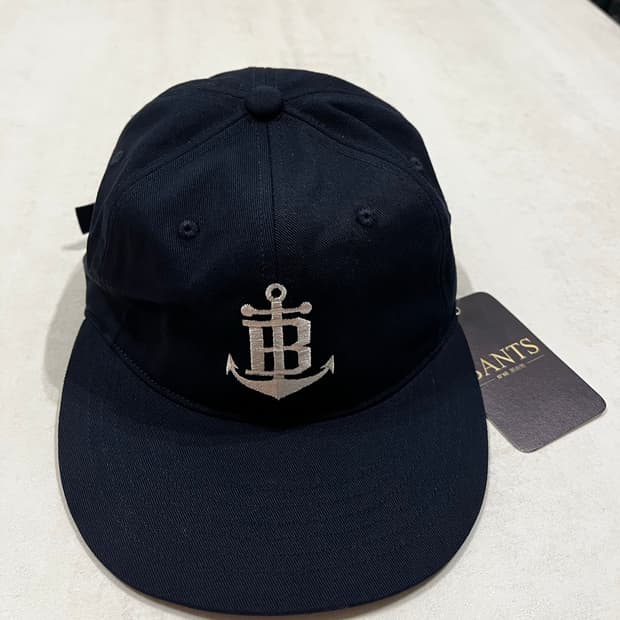반츠 앵커 로고 코튼 트윌 빈티지 베이스볼 캡 - 네이비