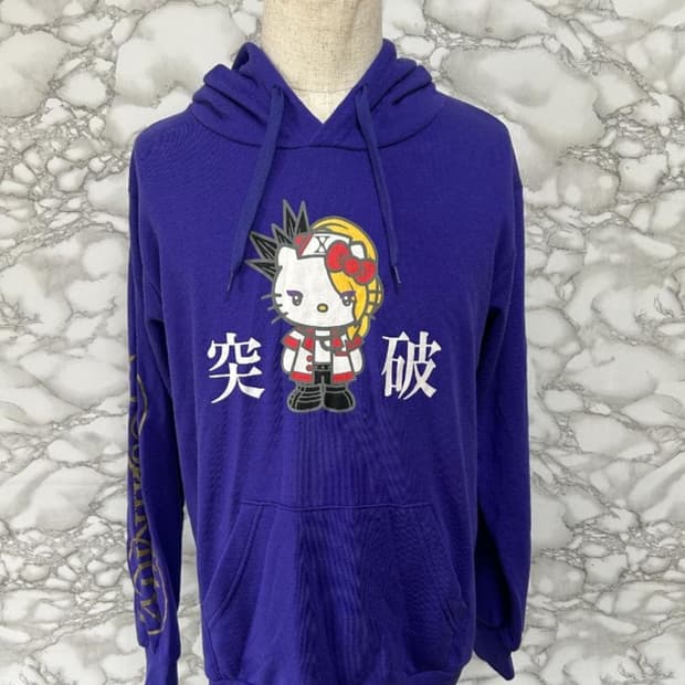 요시키티 고스펑크 갸루 후드티