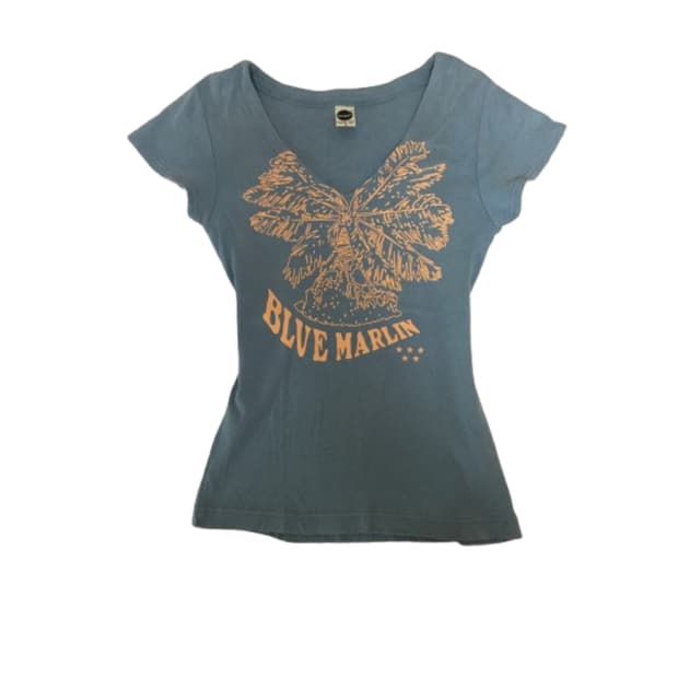 BLUE MARLIN 일본 빈티지 갸루 반팔티