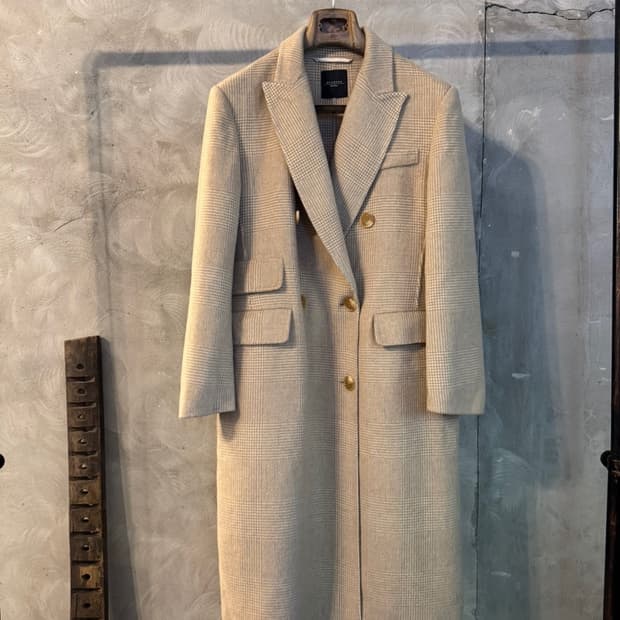 막스마라 울 캐시미어 더블 브레스티드 코트 66~77