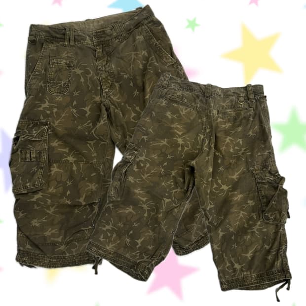 ⭐️재팬 빈티지 밀리터리 카고팬츠⭐️ 펑크 보헤미안 