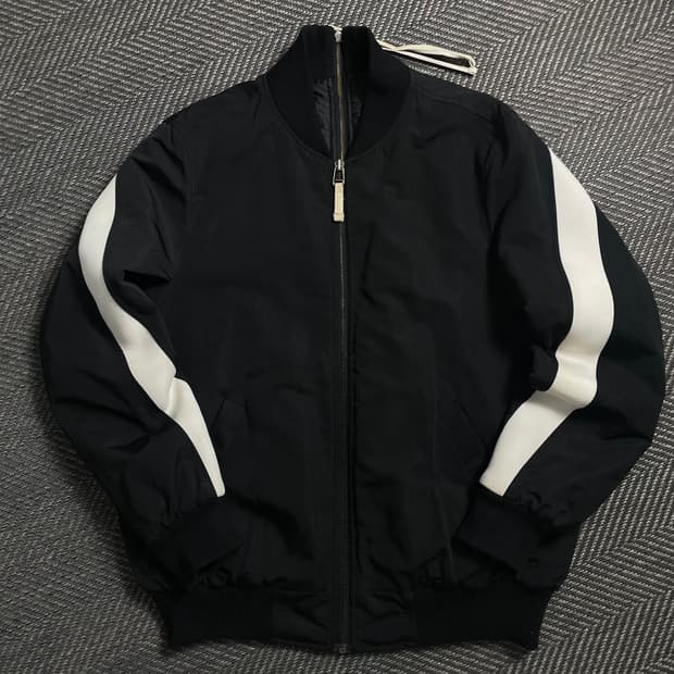 Venta Black 디테일 박시핏 블루종 봄버 자켓o 4966