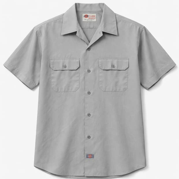 디키즈 워크 셔츠 반팔 그레이 XL