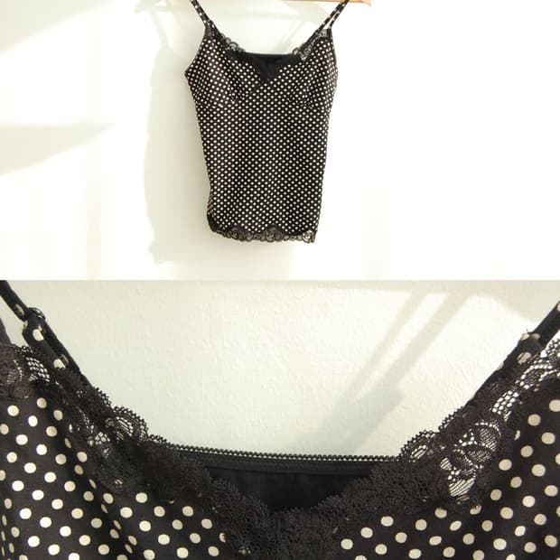 Old Uniqlo dot lace sleeveless