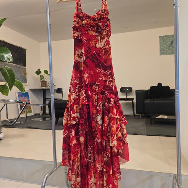 홀터넥 캉캉 원피스(드레스)