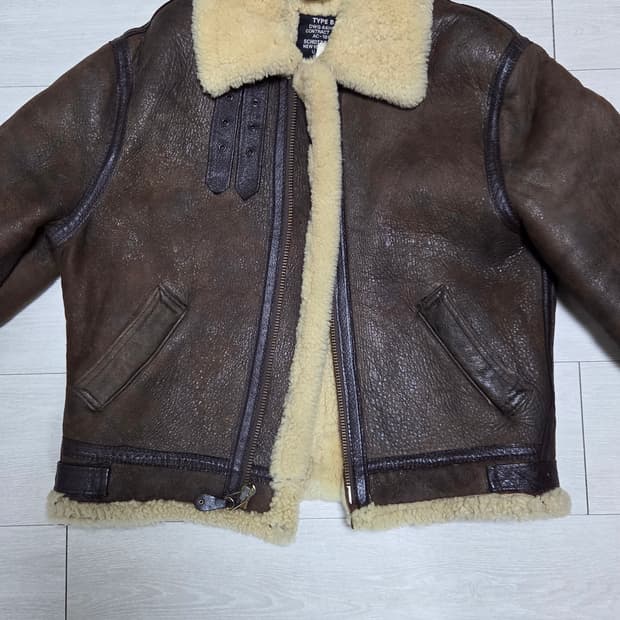 쇼트 b-3 빈티지 무스탕