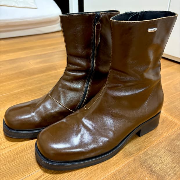 아워레가시 카미온 부츠 올리브 레더