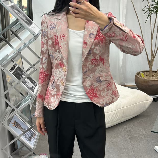 에트로 플라워 패턴 자켓