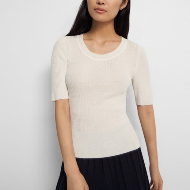 띠어리 리갈 울 반팔 풀오버