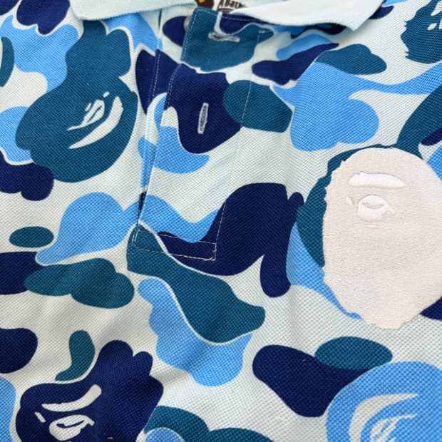 베이프 카모 카라 반팔티