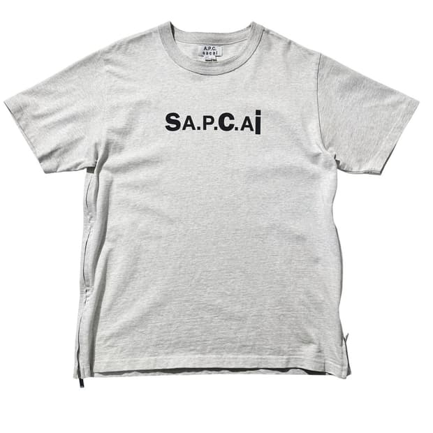 사카이 x 아페쎄 사이드 지퍼 반팔 티셔츠