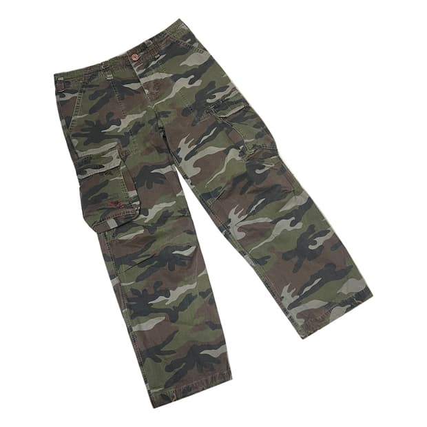 아베크롬비 밀리터리 카모플라쥬 카고 팬츠 L